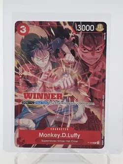 MONKEY.D.LUFFY ONE PIECE TCG P-006 WINNER PROMO TOURNAMENT PACK VOL 1 B Q6095 - Image 1
