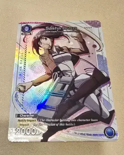 Sasha Braus Aot 1-017 Union Arena Card - Image 1