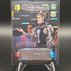 Padme Amidala Star Wars Unlimited Leader Unit Holo Card #265 English - Image 1