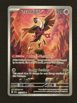 Holo Fezandipiti 073/064 Illustration Rare Shrouded Fable Pokemon Card TCG - Image 1