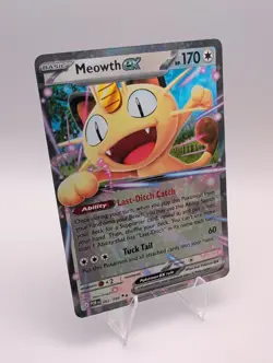 Meowth ex - 62/88 Double Rare English Perfect Order Pokemon Card NM - Image 1