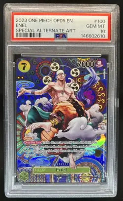 2023 One Piece New Era Enel Special Card Alt Art #OP05-100 PSA 10 GEM MINT - Image 1