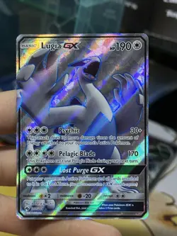 Lugia GX 207/214 Lost Thunder 2018 Full Art Holo Rare Pokemon Card TCG - Image 3