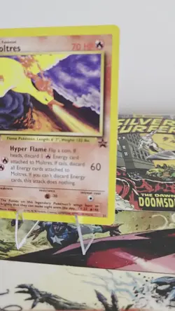 Moltres 21 Black Star Promo Pokemon NM Kimura Error Corrected Rare Card - Image 2