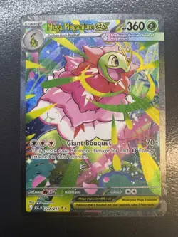 Pokemon Mega Meganium EX Rare Foil Mega Evolution Card 272/217 ASC EN - Image 1
