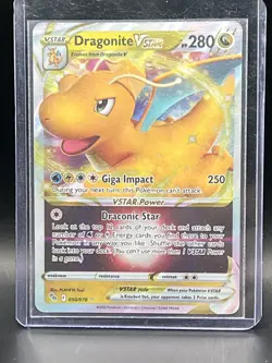 Dragonite VSTAR 050/078 Pokemon GO Holo Pokemon Card - Image 1