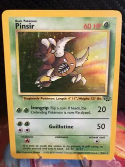 Pinsir Holo 9/64 Vintage WOTC Jungle Holo LP- Pokemon Card Rare 9/64 - Image 1