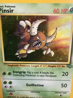 Pinsir Holo 9/64 Vintage WOTC Jungle Holo LP- Pokemon Card Rare 9/64 - Image 2