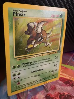 Pinsir Holo 9/64 Vintage WOTC Jungle Holo LP- Pokemon Card Rare 9/64 - Image 4