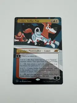 Comet, Stellar Pup NM Borderless Unfinity UNF Magic The Gathering MTG 275 - Image 1