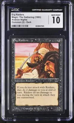 Erg Raiders, Arabian Nights mtg. CGC 10 Gem Mint! - Image 1