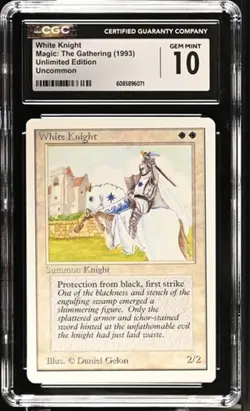 White Knight, Unlimited mtg. CGC 10 Gem Mint! - Image 1