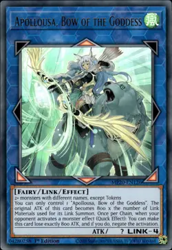 Apollousa, Bow Of The Goddess - Ultra Rare 1st Edition MP20-EN126 - LP - YuGiOh - Image 1
