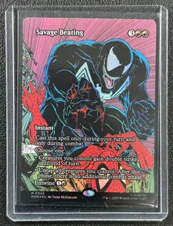 SAVAGE BEATING 2025 MAGIC THE GATHERING MTG MARVEL UNIVERSE ETERNAL LEGAL #0026 - Image 1