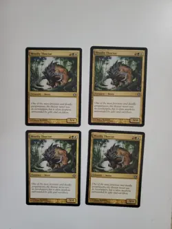 MtG Woolly Thoctar x4 LP/P - Shards of Alara - Image 1