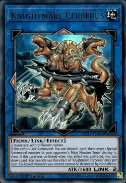 Knightmare Cerberus - Ultra Rare 1st Edition MP19-EN026 - NM - YuGiOh - Image 1