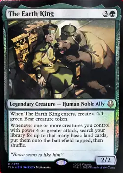 Wizards of the Coast MTG The Earth King TLA 0172 Rare Foil EN 2025 - Image 1
