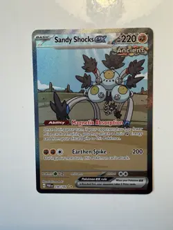 Pokemon TCG Sandy Shocks EX Paradox Rift 250/182 Holo Special Illustration Rare - Image 1