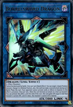 Borrelsword Dragon - Ultra Rare 1st Edition MAMA-EN072 - NM - YuGiOh - Image 1