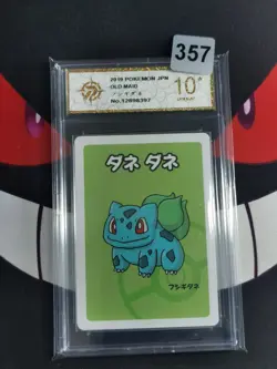 2019 Pokemon Bulbasaur Playing Card Japanese Old Maid-P gold 10 - Image 1
