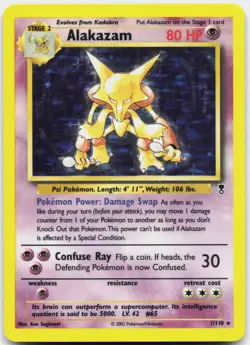 Alakazam 1/110 Holo Rare Legendary Collection Pokemon Lightly Played - Image 1