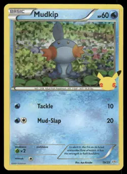 Mudkip 019/025 Promo McDonald's 25th Anniversary Promos Pokemon Holo LP - Image 1