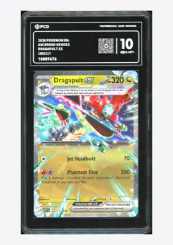 Pokemon PCG 10 GEM-MT+ Dragapult ex Holo 2026 160/217 Ascended Heroes English - Image 1