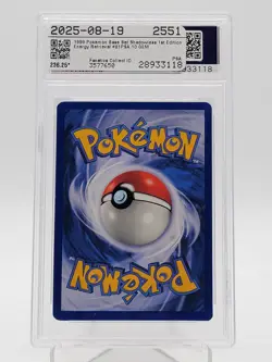 ENERGY RETRIEVAL 1999 POKEMON BASE SET SHADOWLESS 1ST EDITION PSA 10 Q3963 - Image 2