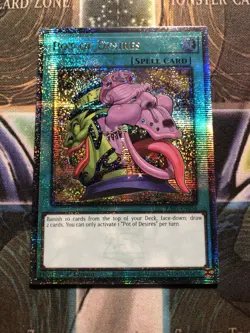 *** POT OF DESIRES *** 1ST EDITION QUARTER CENTURY SECRET RARE RA01-EN056 YUGIOH - Image 1