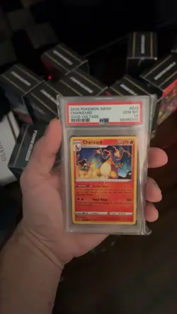 Pokemon TCG 2020 Vivid Voltage Charizard 025/185 Non-Holo Rare PSA 10 - Image 1