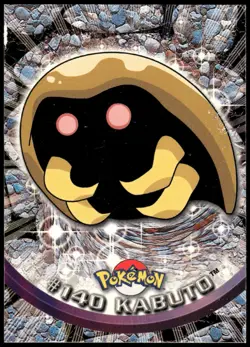 Pokemon 2000 Topps TV Animation Edition Series 3 #140 Kabuto Blue Logo - Image 1