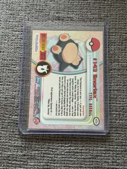 Topps Pokemon Snorlax 2000 TV Animation Edition Series 3 143 Blue Label Non Holo - Image 2
