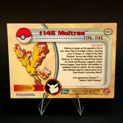 Pokemon TCG - Moltres 146 - Topps TV Animation Series 3 - 2000 LP/NM - Image 2