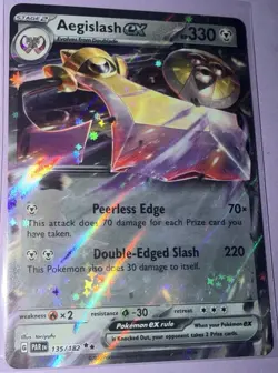 Aegislash ex Double Rare SV04: Paradox Rift 135/182 Pokemon NM - Image 1