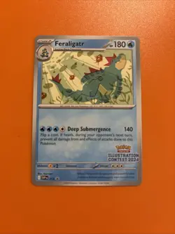 Pokemon Illustration Contest 2024 Promo Feraligatr Black Star Promo SVP 213 NM/M - Image 1