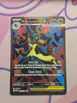 Pokemon Mega Lucario EX 160/132 Me01 Ultra Rare Holo NM - Image 1
