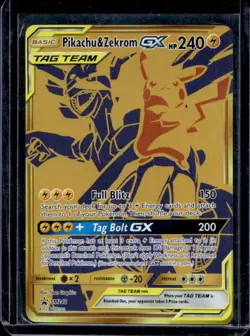 2016-19 Pokemon SM Black Star Promos Pikachu & Zekrom Tag Team #SM248 - Image 1