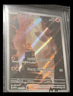 Pokemon Charmander 168/165 Holo, Scarlet & Violet 151, Illus Rare, 70 HP - Image 1