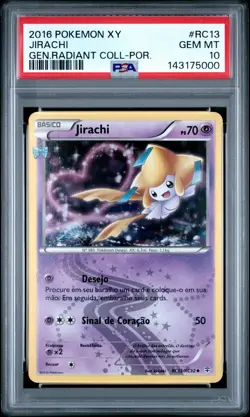 2016 POKEMON XY GENERATIONS RADIANT COLLECTION PORTUGUESE #RC13 JIRACHI PSA 10 - Image 1
