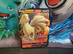 Pokemon TCG Ninetales V Rebel Clash 026/192 Holo Ultra Rare - Image 1