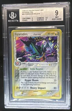 2006 Pokemon EX Holon Phantoms Gyarados Delta Species #8/110 BGS 9 - Image 1