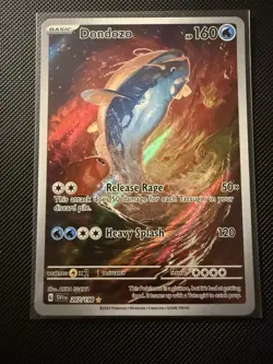 Pokemon TCG Scarlet & Violet Base Set Dondozo 207/198 Illustration Rare - Image 1