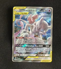 Pokemon TCG Mewtwo & Mew GX TAG TEAM GX Promo Holo SM Black Star SM191 270HP - Image 1