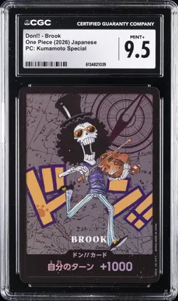 2026 ONE PIECE JAPANESE PC: KUMAMOTO SPECIAL DON!! - BROOK CGC 9.5 - Image 1