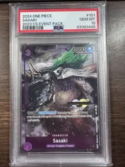 Sasaki 2024 One Piece 2023 Championship Event Pack #101 PSA 10 - Image 1