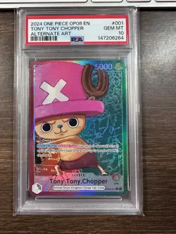 Tony Tony Chopper 2024 One Piece Alternate Art - Leader - #001 PSA 10 - Image 1