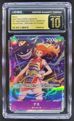 2025 ONE PIECE JP NAMI ALT ART OP09-070 CGC 10 PRISTINE B RC7 - Image 1