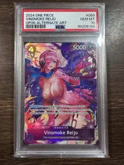Vinsmoke Reiju 2024 One Piece OP06 Alternate Art #069 PSA 10 - Image 1