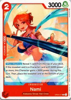 One Piece TCG - Nami - Kingdoms of Intrigue - OP04-011 - Pack Fresh!! - Image 1