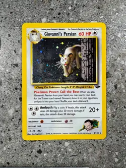 Pokemon TCG Cards Giovanni's Persian 8/132 Gym Challenge Holo Rare - Image 1
